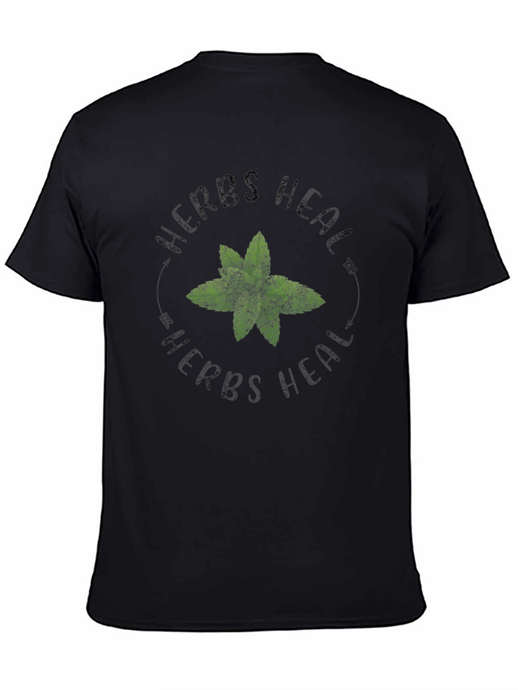 Herbs Heal T-Shirt - Black Graphic Tee
