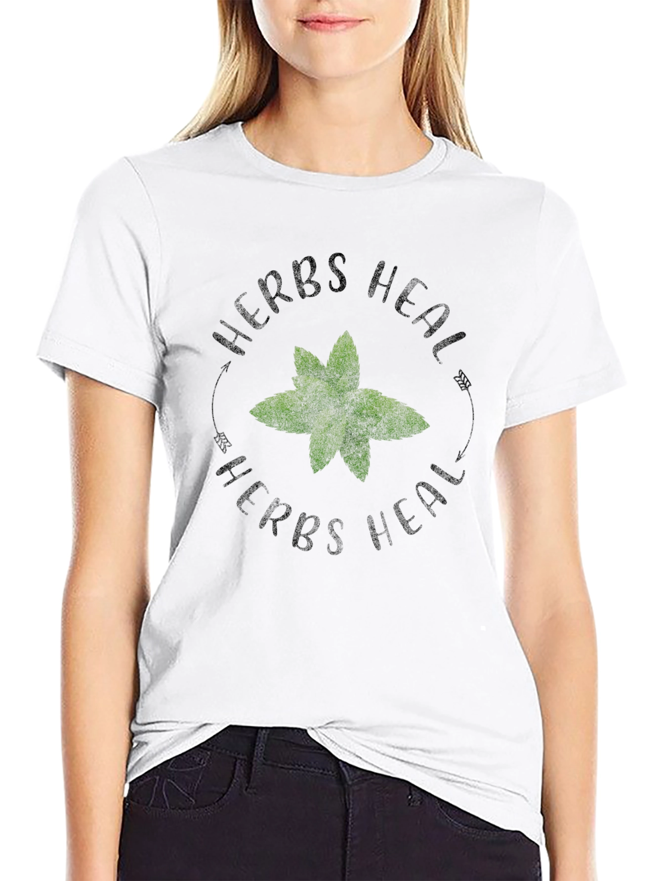 Herbs Heal T-Shirt - Black Graphic Tee