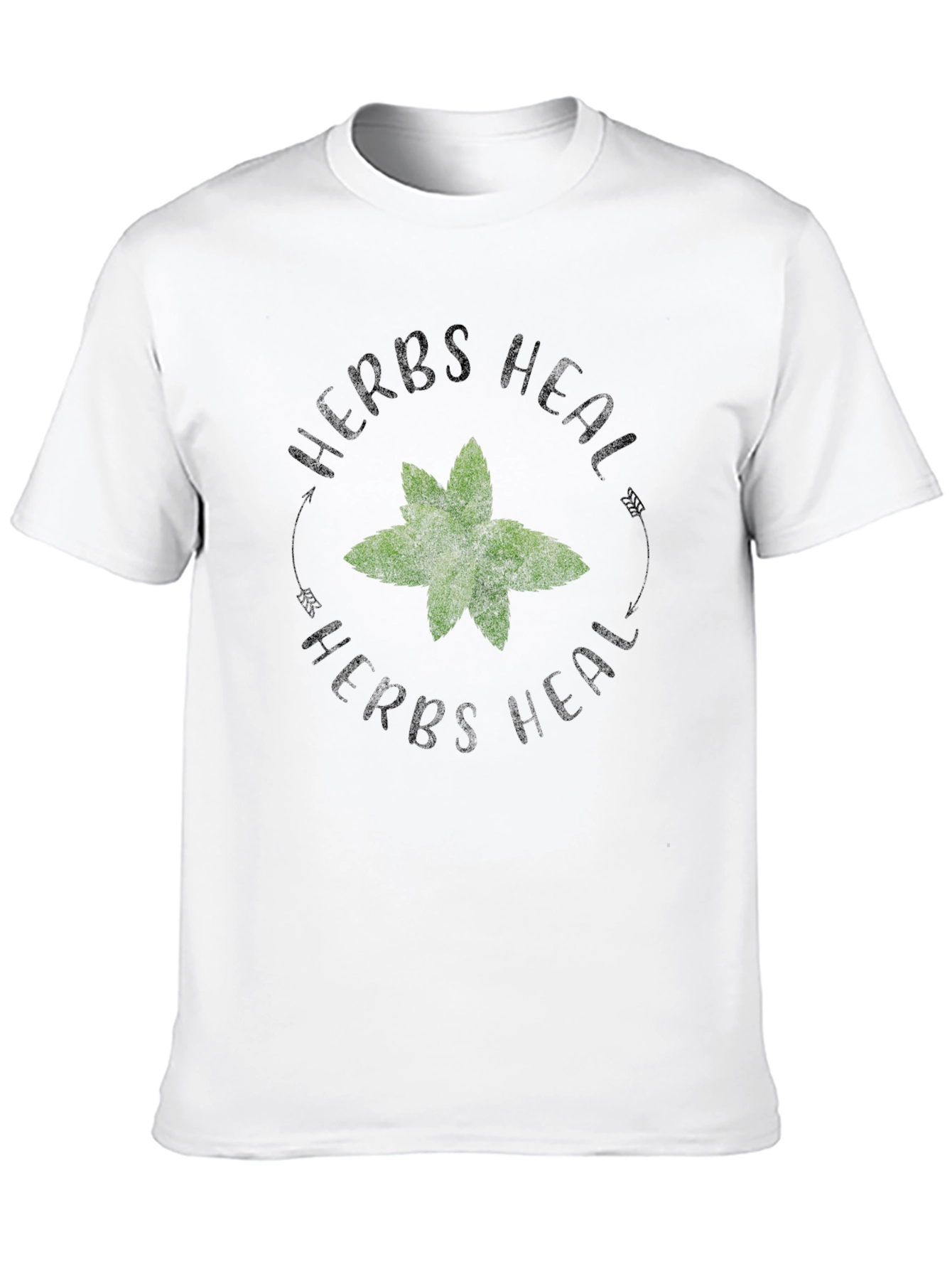 Herbs Heal T-Shirt - Black Graphic Tee