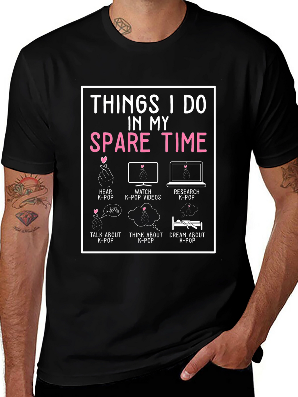 K-Pop Fan Spare Time T-Shirt