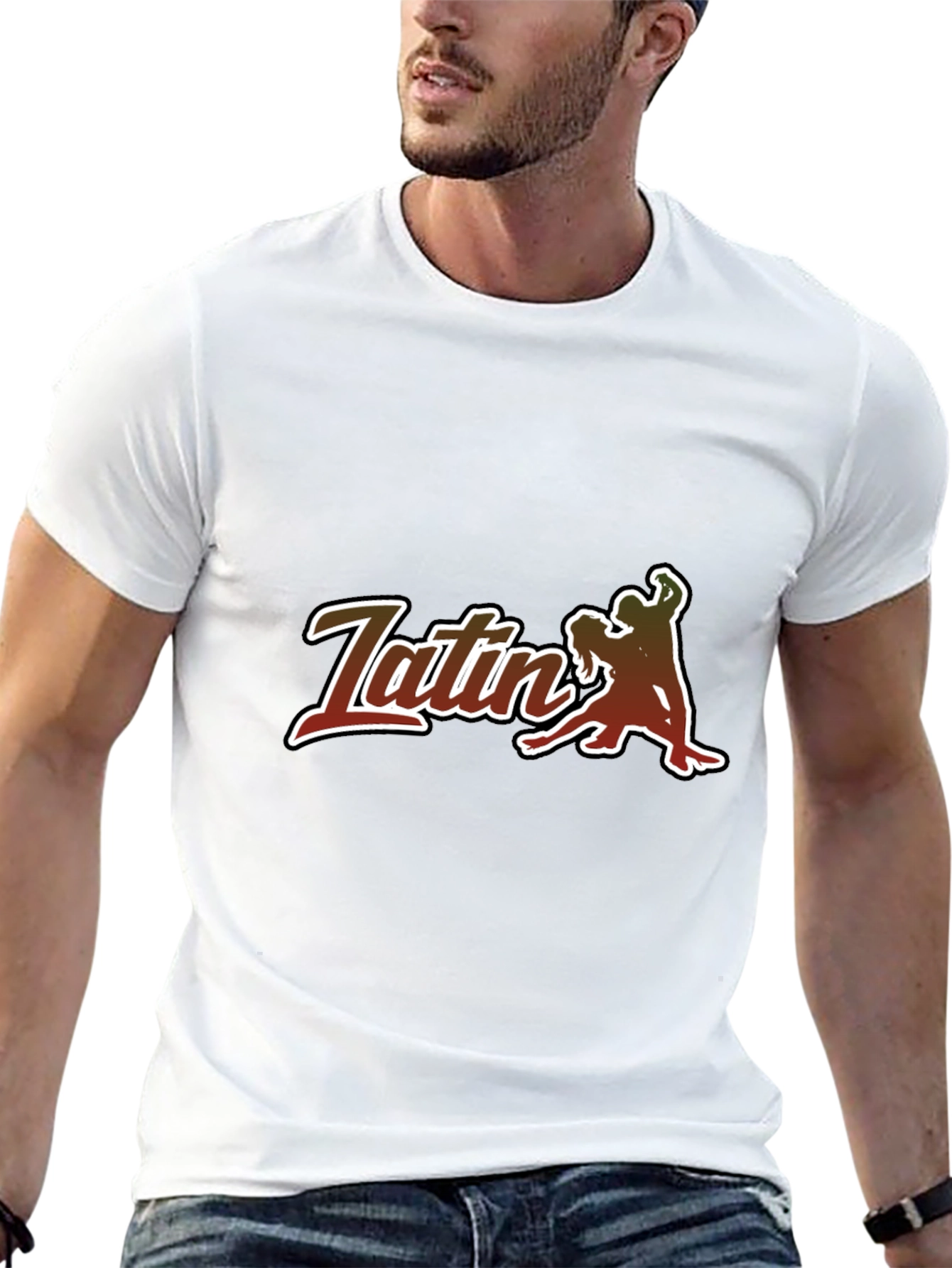 Latin Dance T-Shirt - Sleek Black Tee