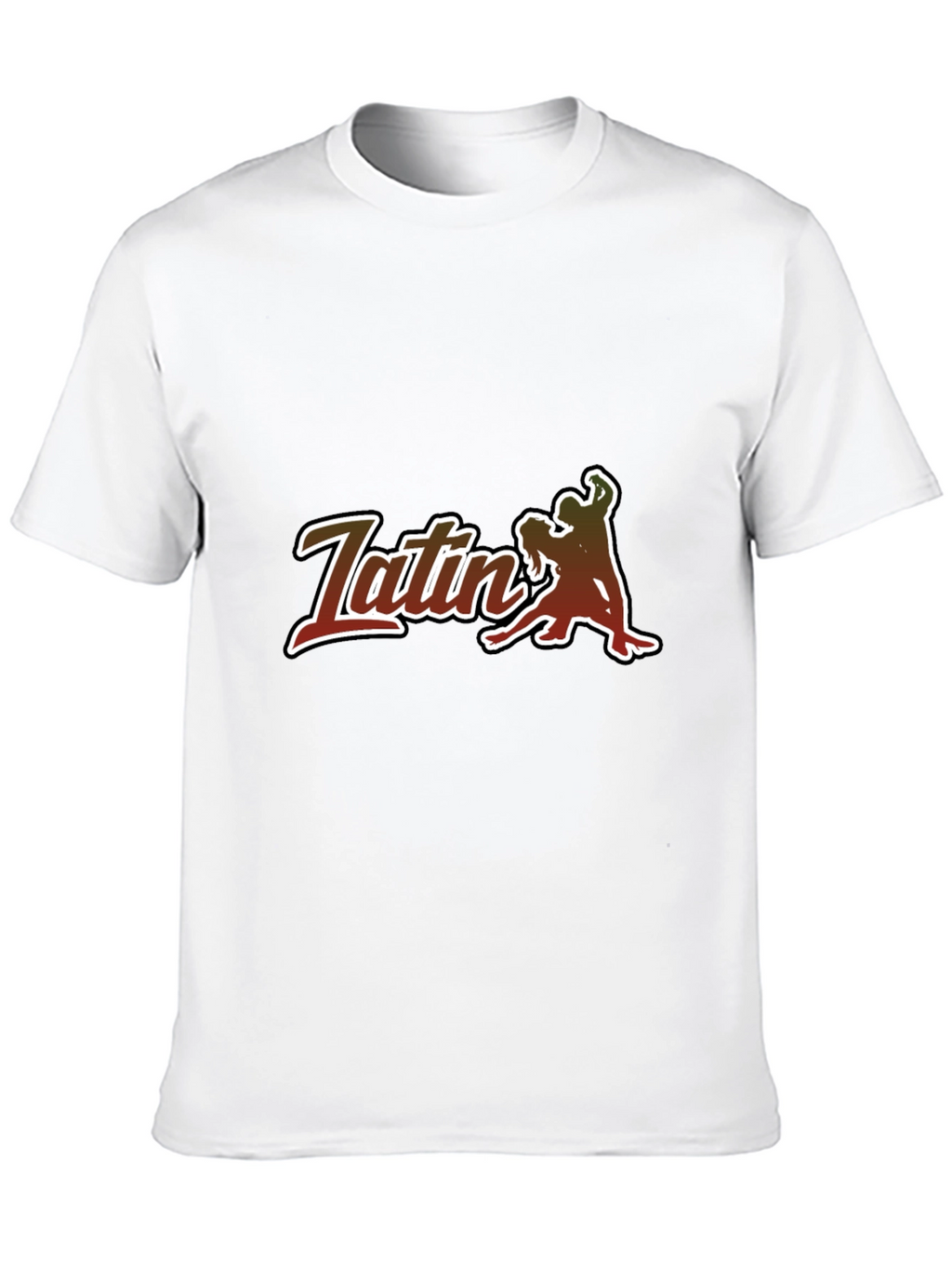 Latin Dance T-Shirt - Sleek Black Tee