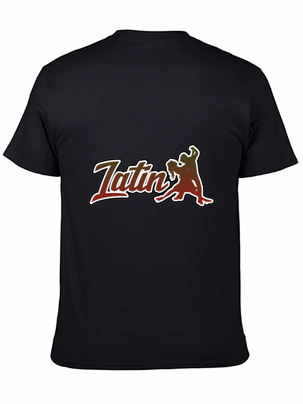 Latin Dance T-Shirt - Sleek Black Tee