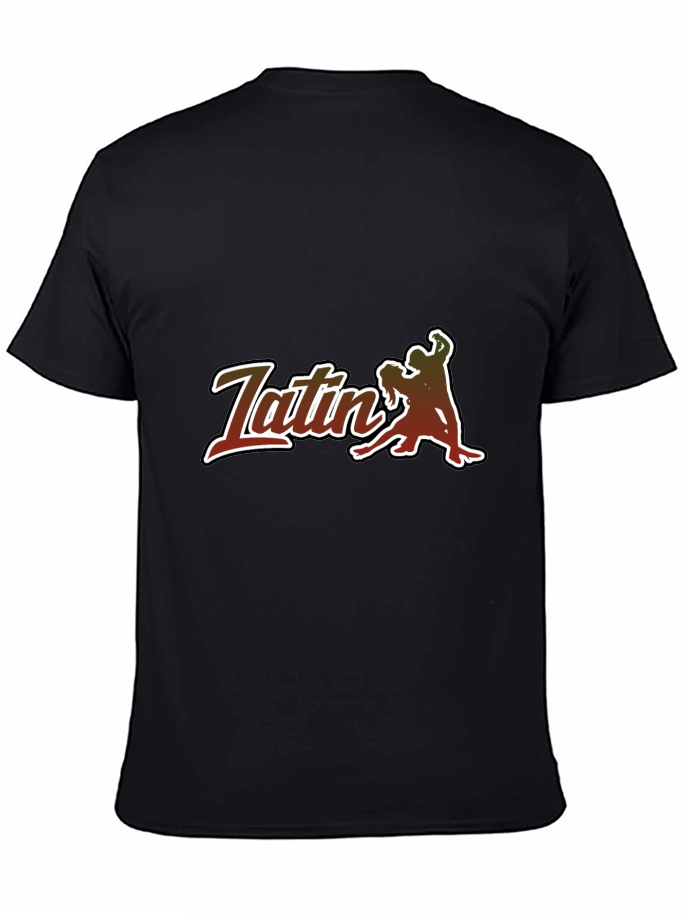 Latin Dance T-Shirt - Sleek Black Tee