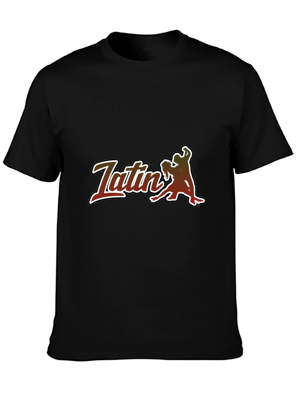 Latin Dance T-Shirt - Sleek Black Tee