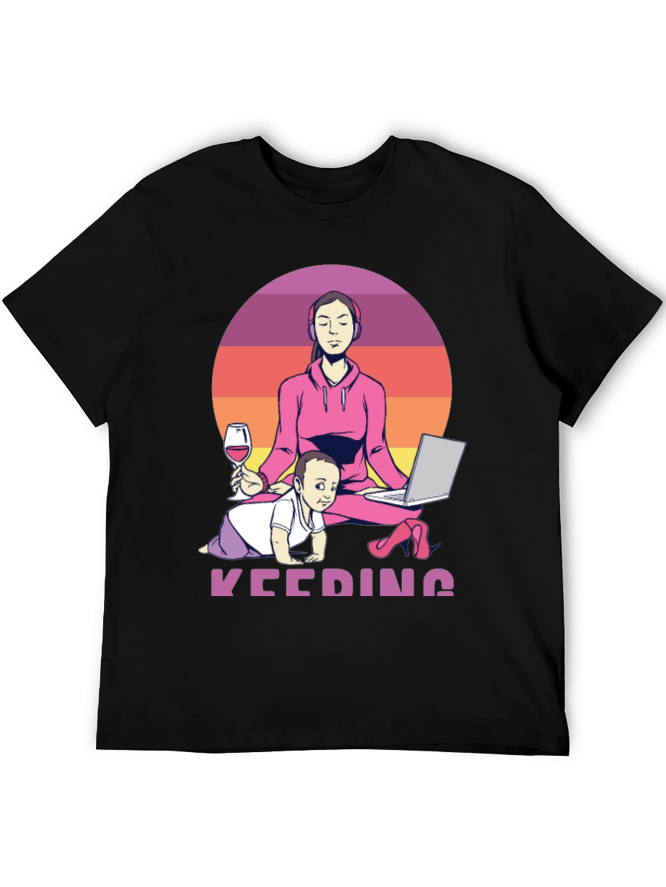 Multitasking Mom T-Shirt - Work From Home Life