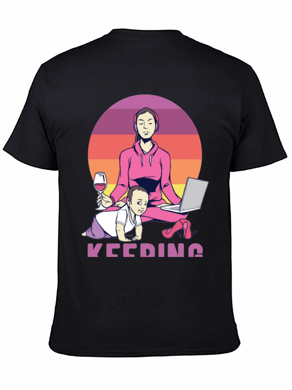 Multitasking Mom T-Shirt - Work From Home Life