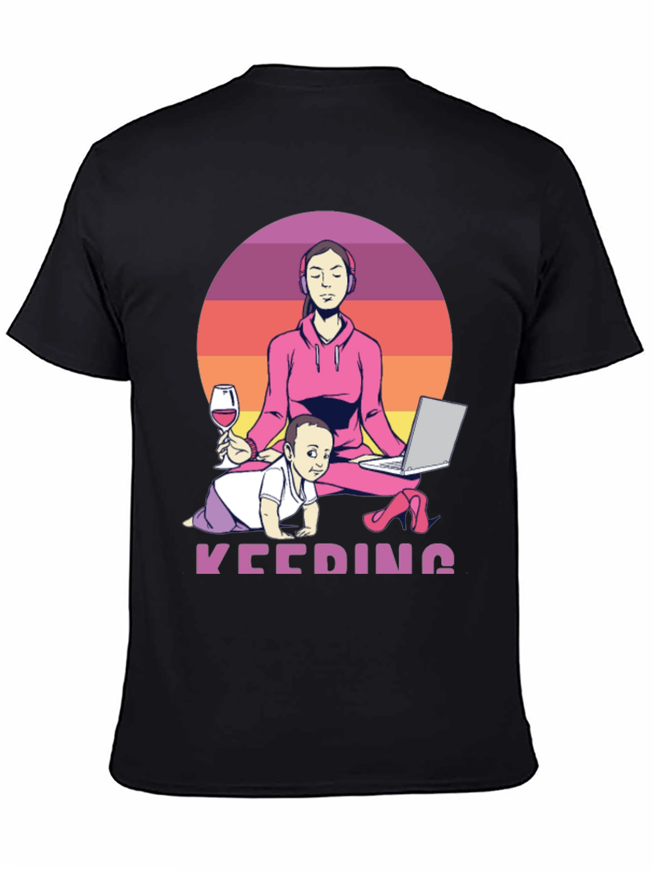 Multitasking Mom T-Shirt - Work From Home Life