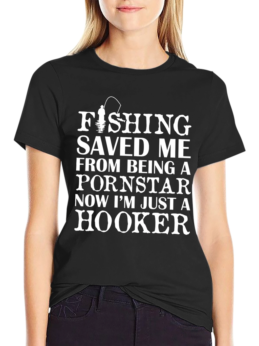 Fishing Saved Me Humor T-Shirt