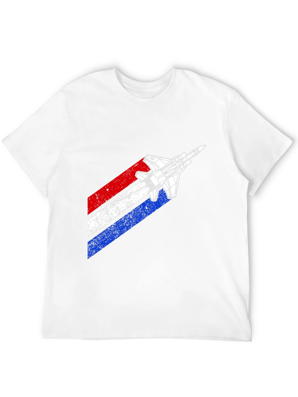 Retro Fighter Jet Graphic T-Shirt