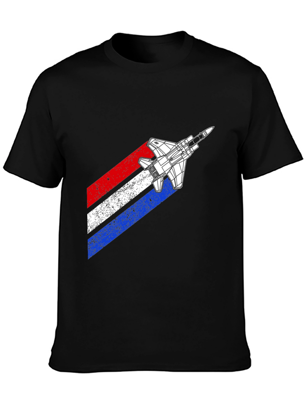 Retro Fighter Jet Graphic T-Shirt