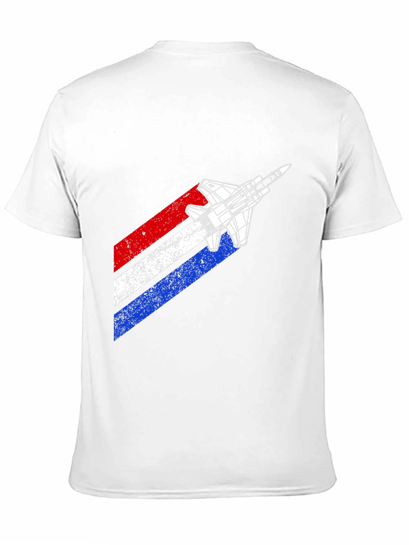 Retro Fighter Jet Graphic T-Shirt