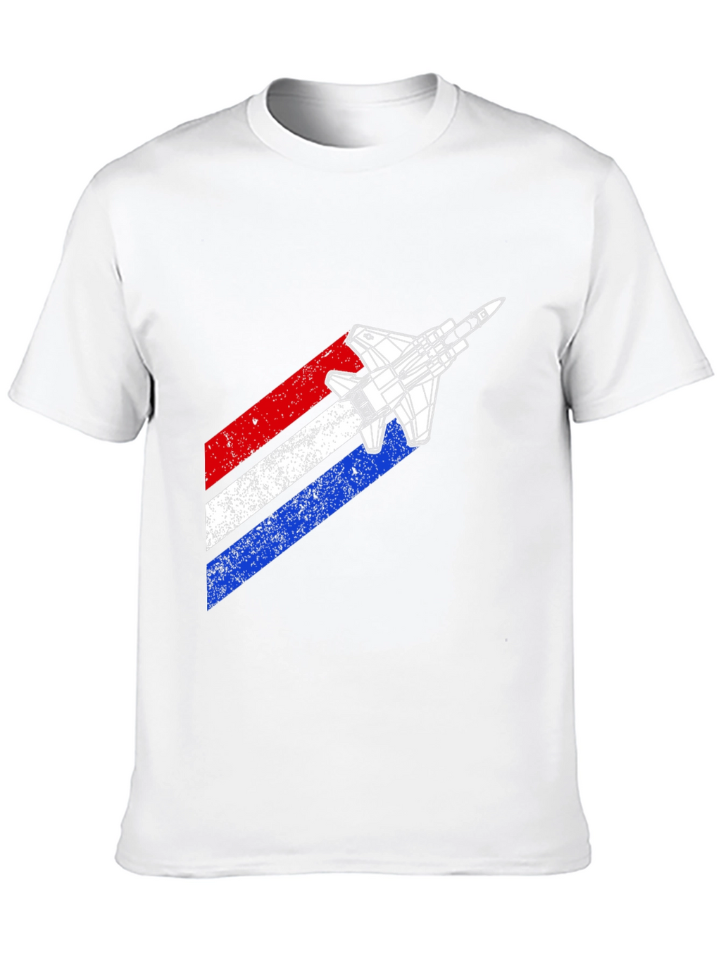 Retro Fighter Jet Graphic T-Shirt