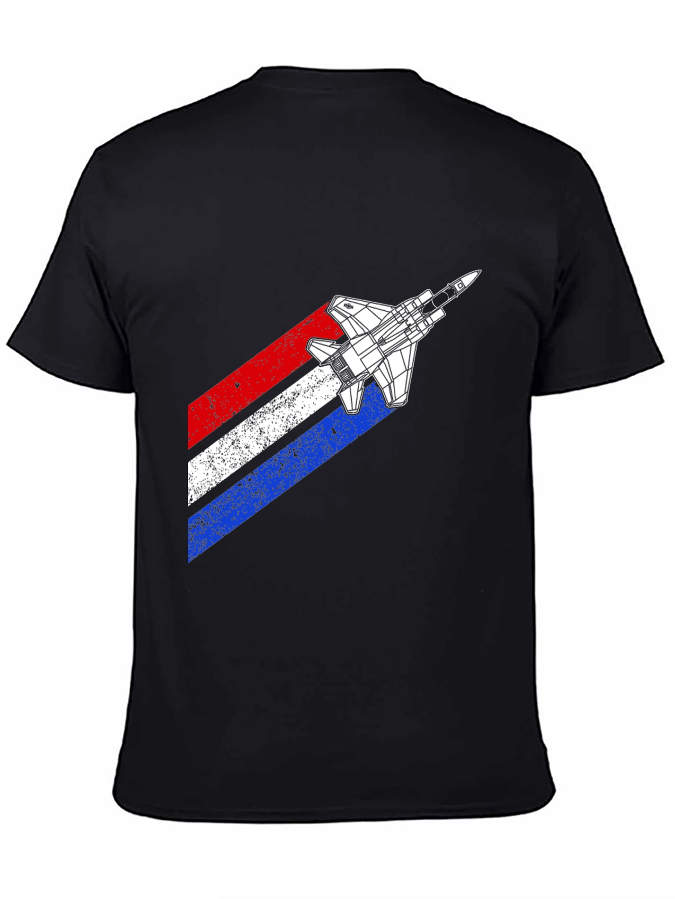 Retro Fighter Jet Graphic T-Shirt