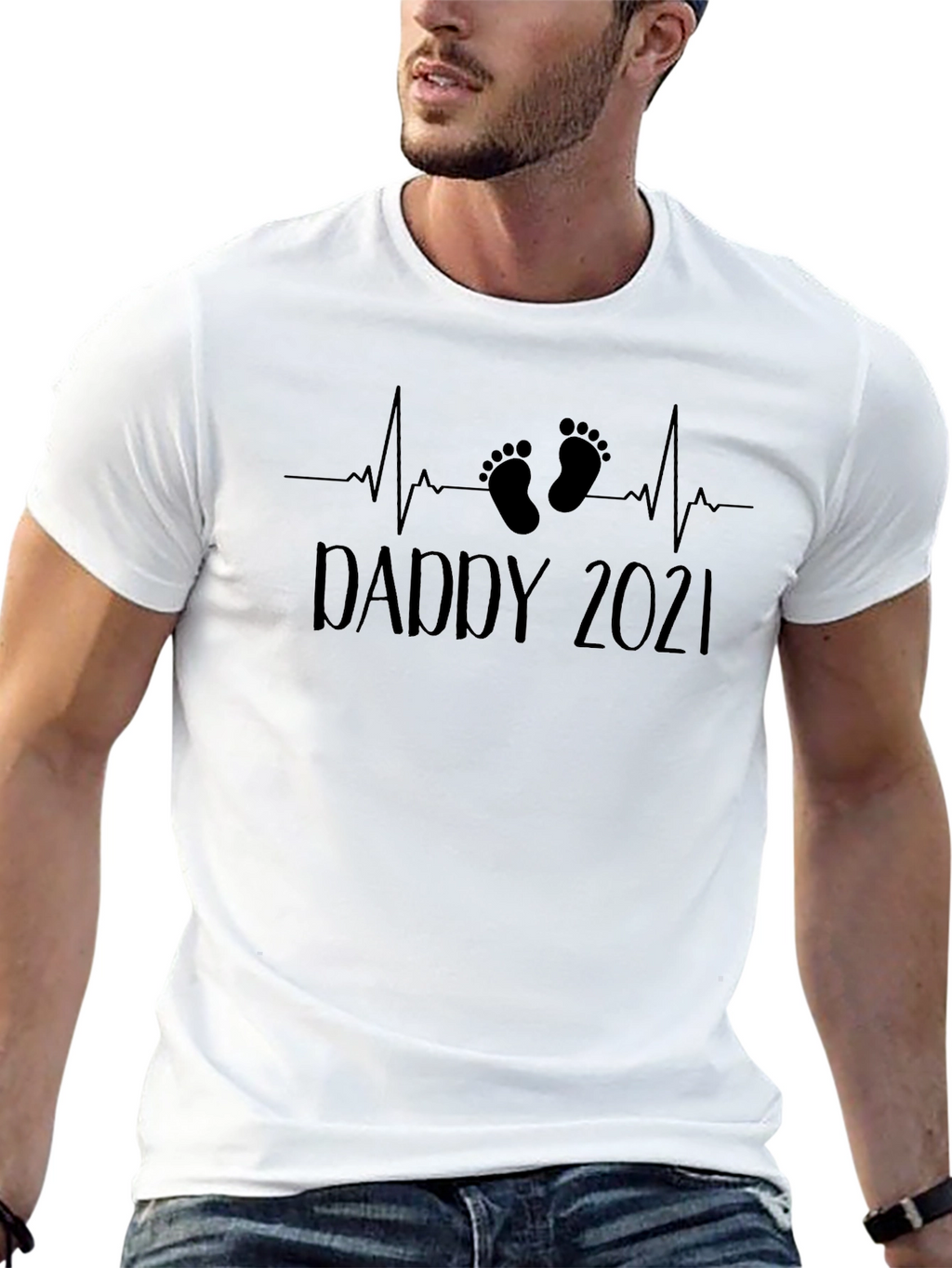 Daddy 2021 T-Shirt - Expecting Dad Tee