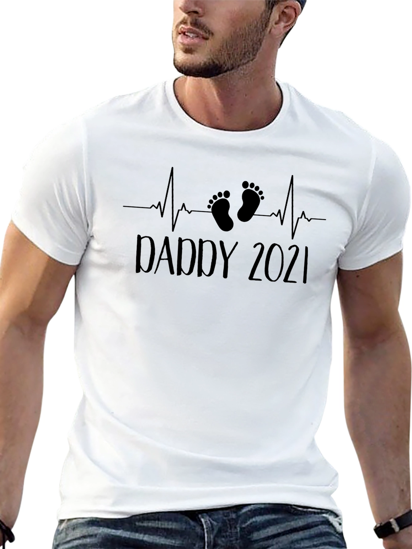 Daddy 2021 T-Shirt - Expecting Dad Tee