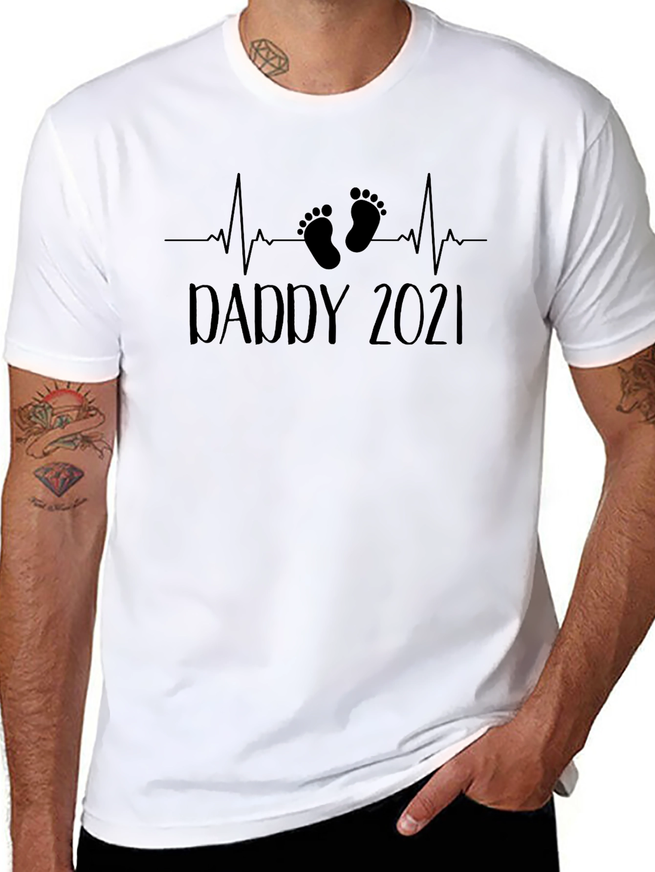Daddy 2021 T-Shirt - Expecting Dad Tee