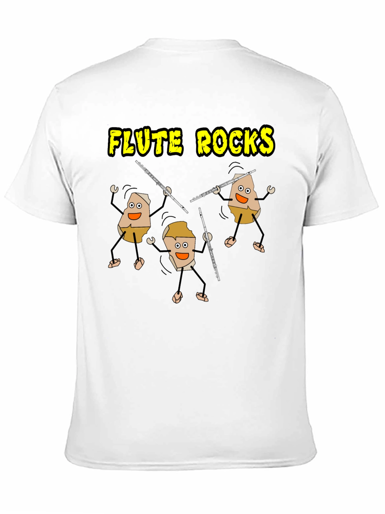 Flute Rocks Black Graphic Tee