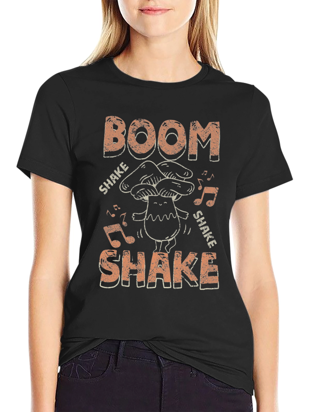 Boom Shake Mushroom T-Shirt - Funky Graphic Tee