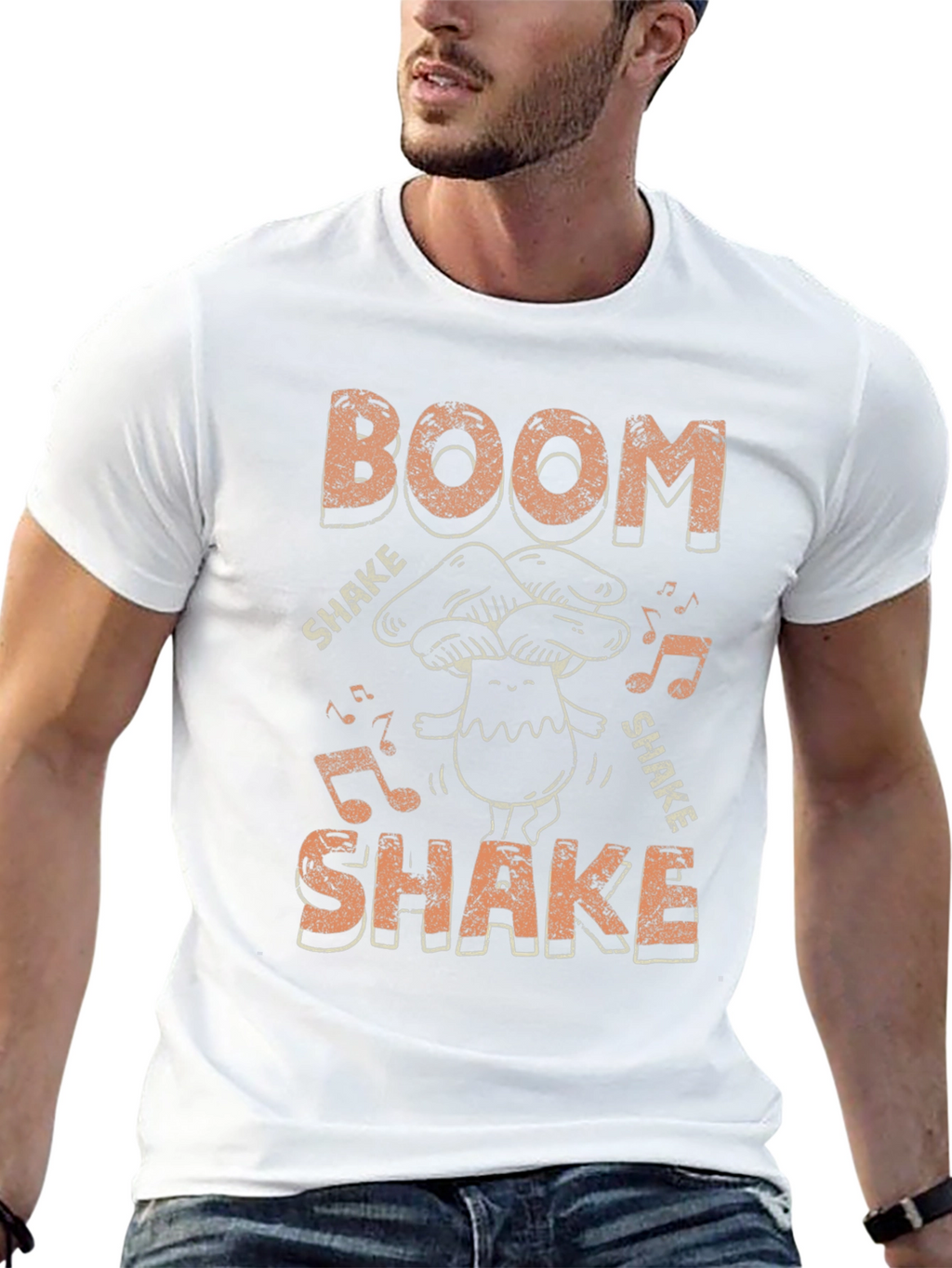 Boom Shake Mushroom T-Shirt - Funky Graphic Tee