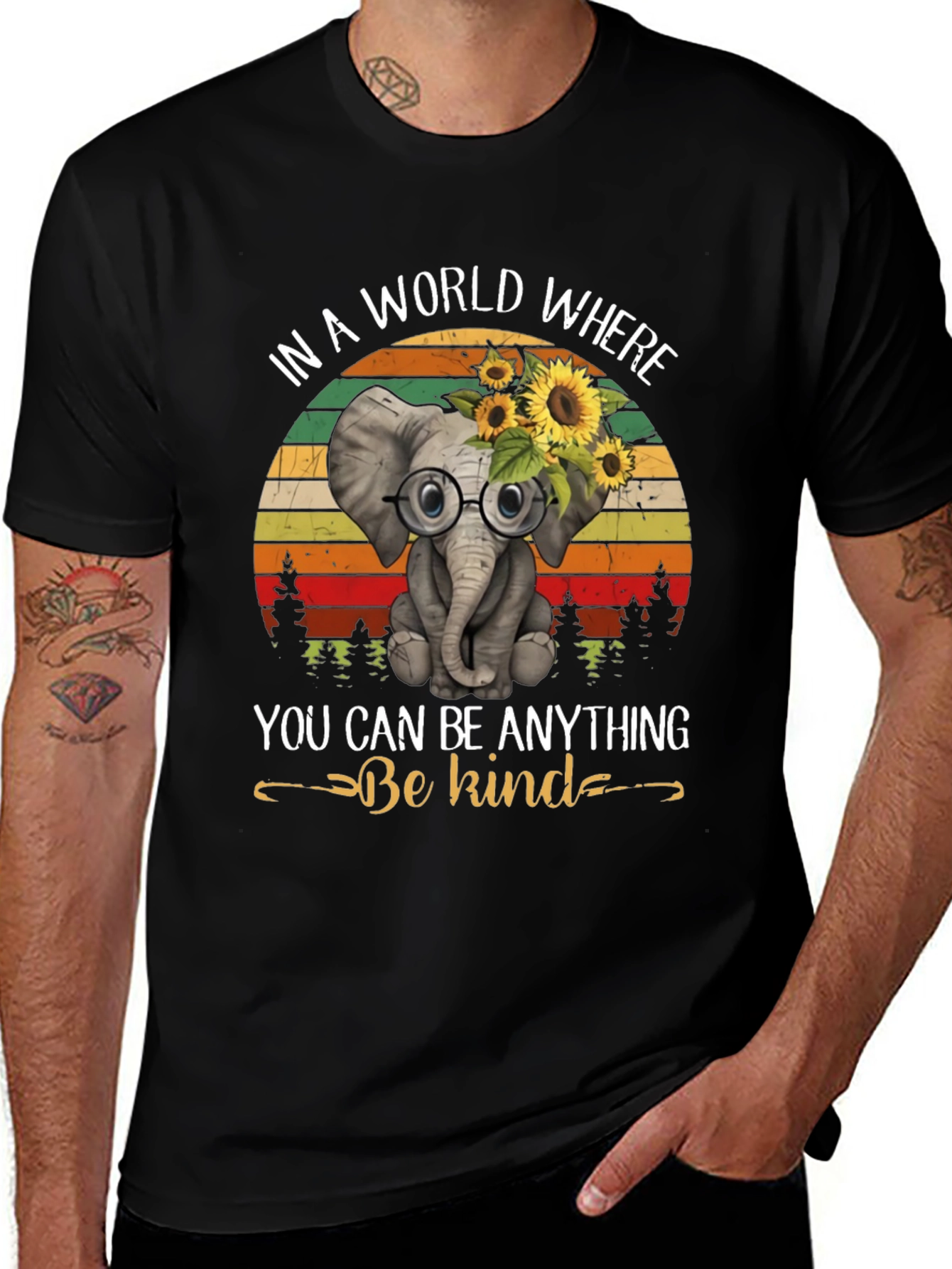Be Kind Elephant T-Shirt: World Where You Can Be Anything