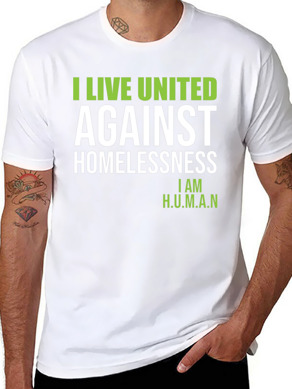 I Live United Against Homelessness T-Shirt