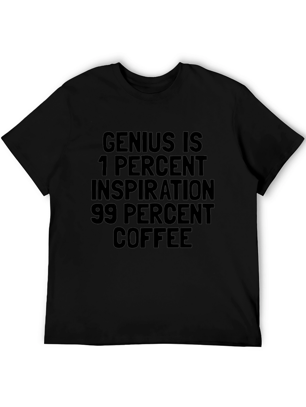 Coffee Inspiration Tee - Black Cotton