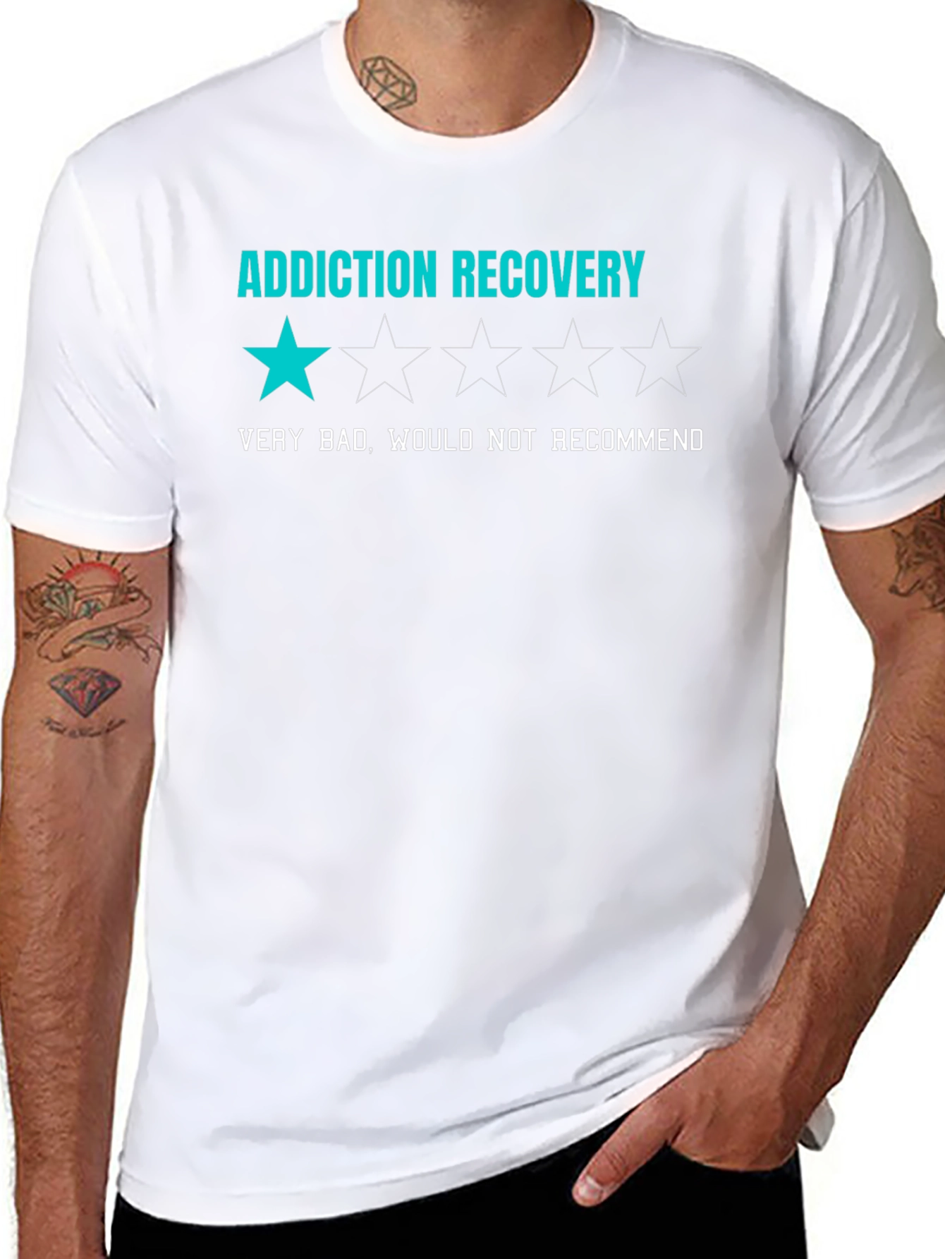 Addiction Recovery One Star T-Shirt