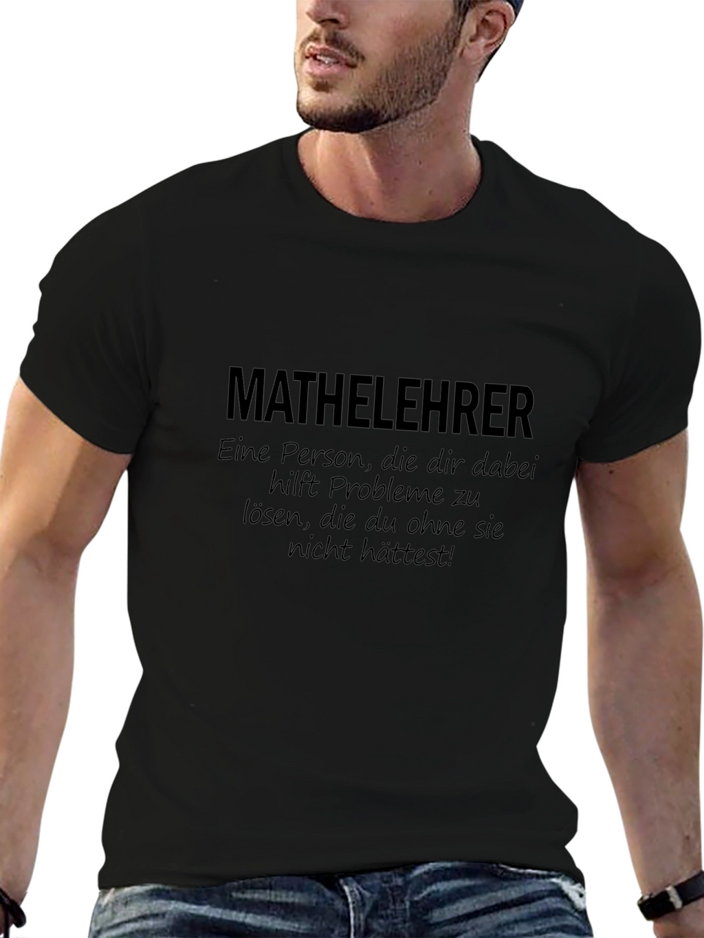 Math Teacher T-Shirt - German Humor Tee