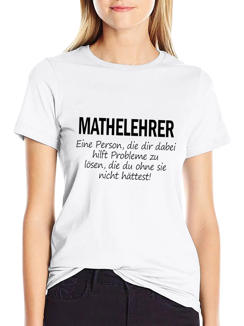 Math Teacher T-Shirt - German Humor Tee