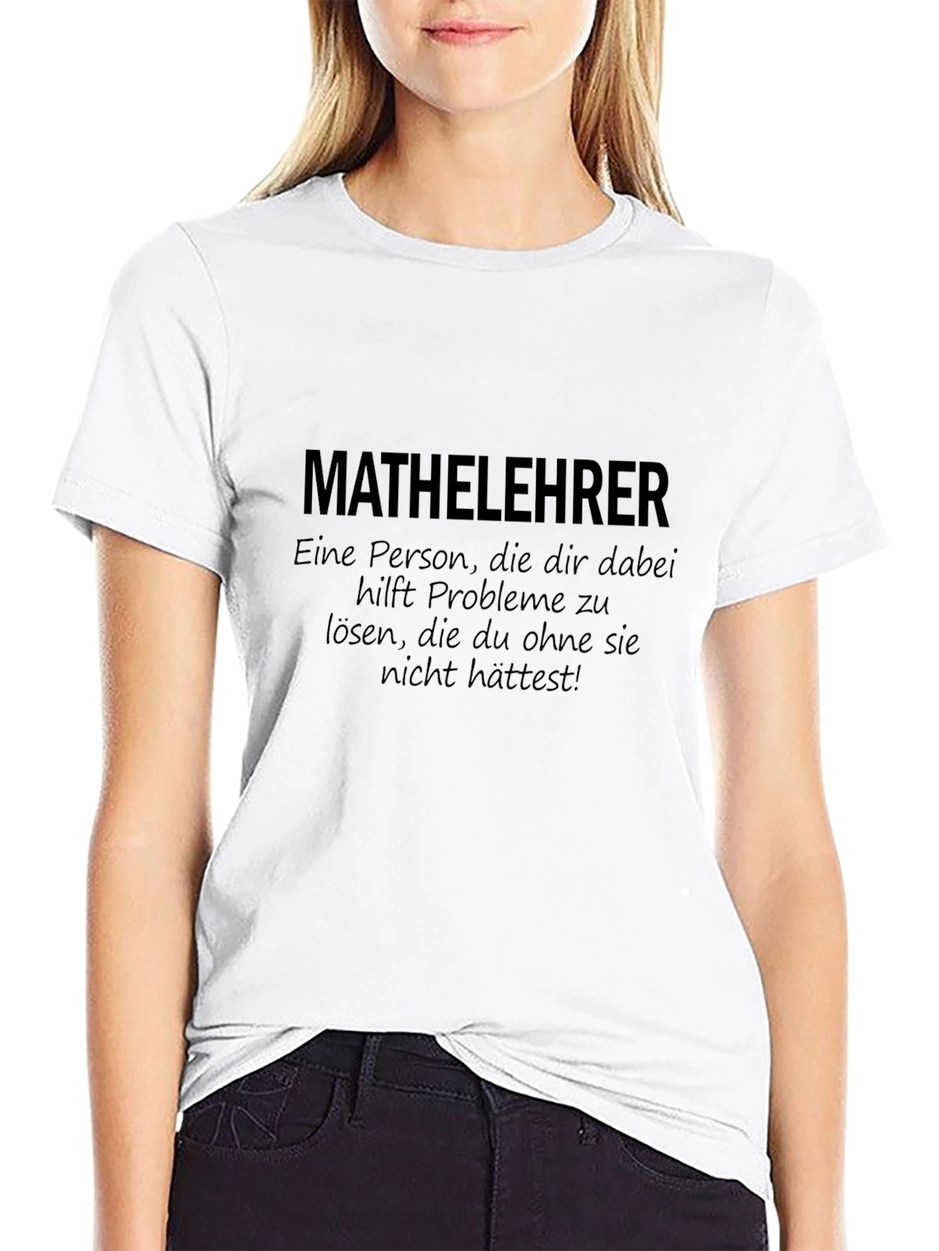 Math Teacher T-Shirt - German Humor Tee