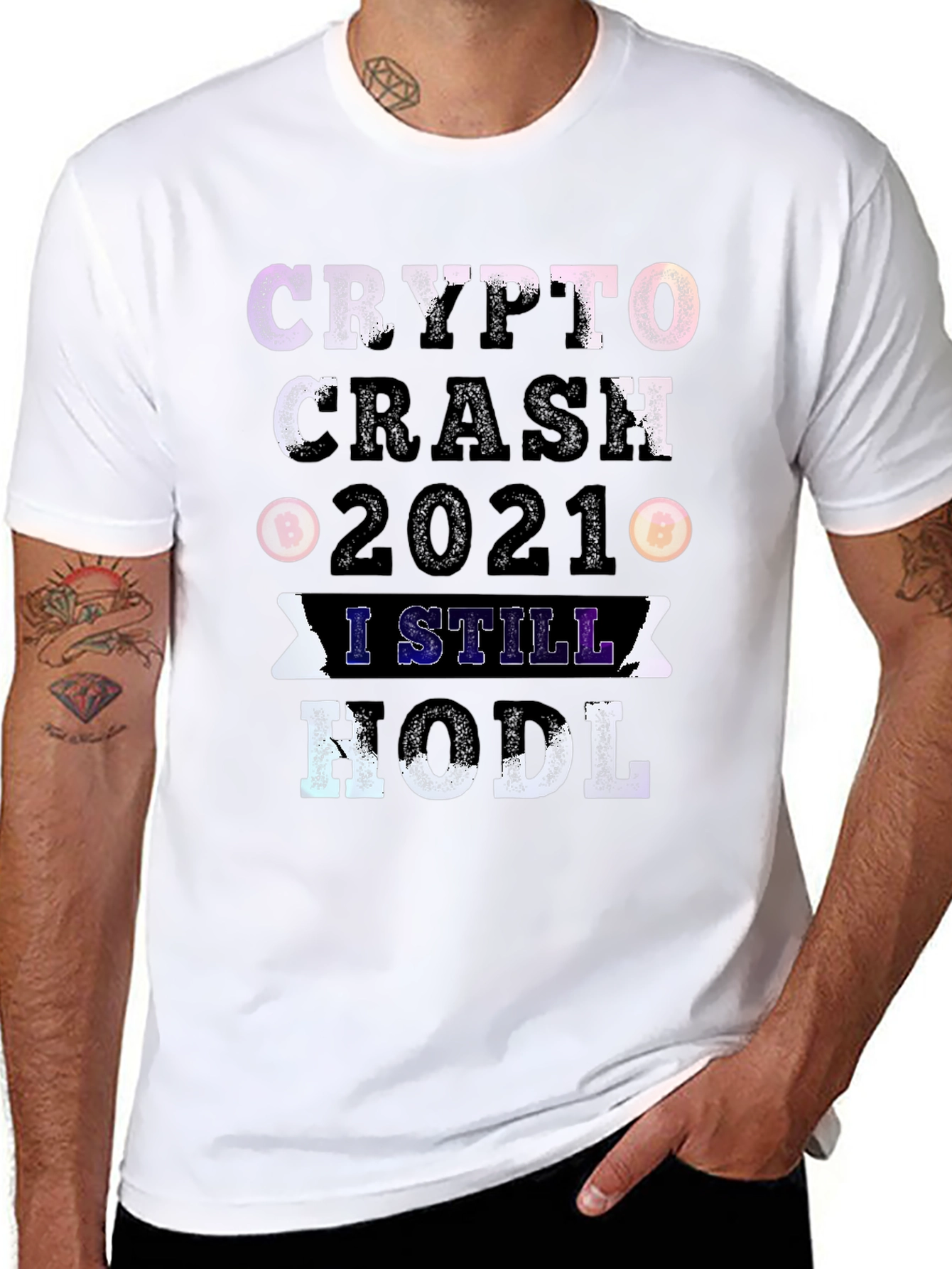 Crypto Crash 2021 HODL Graphic Tee