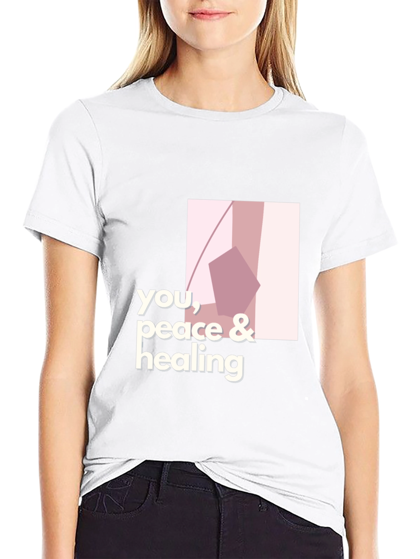 Modern You Peace & Healing Graphic Black T-Shirt