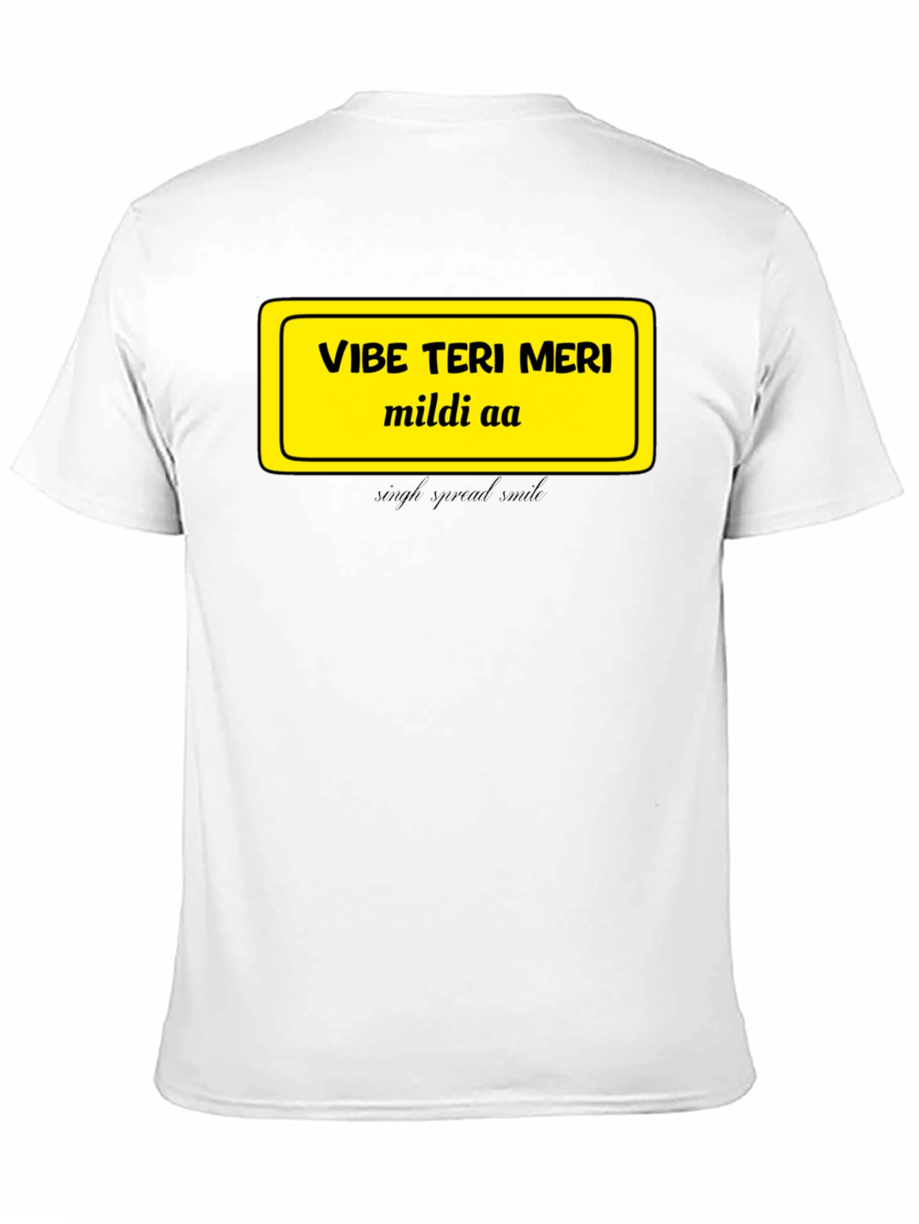 Vibe Teri Meri T-Shirt - Casual Black Tee