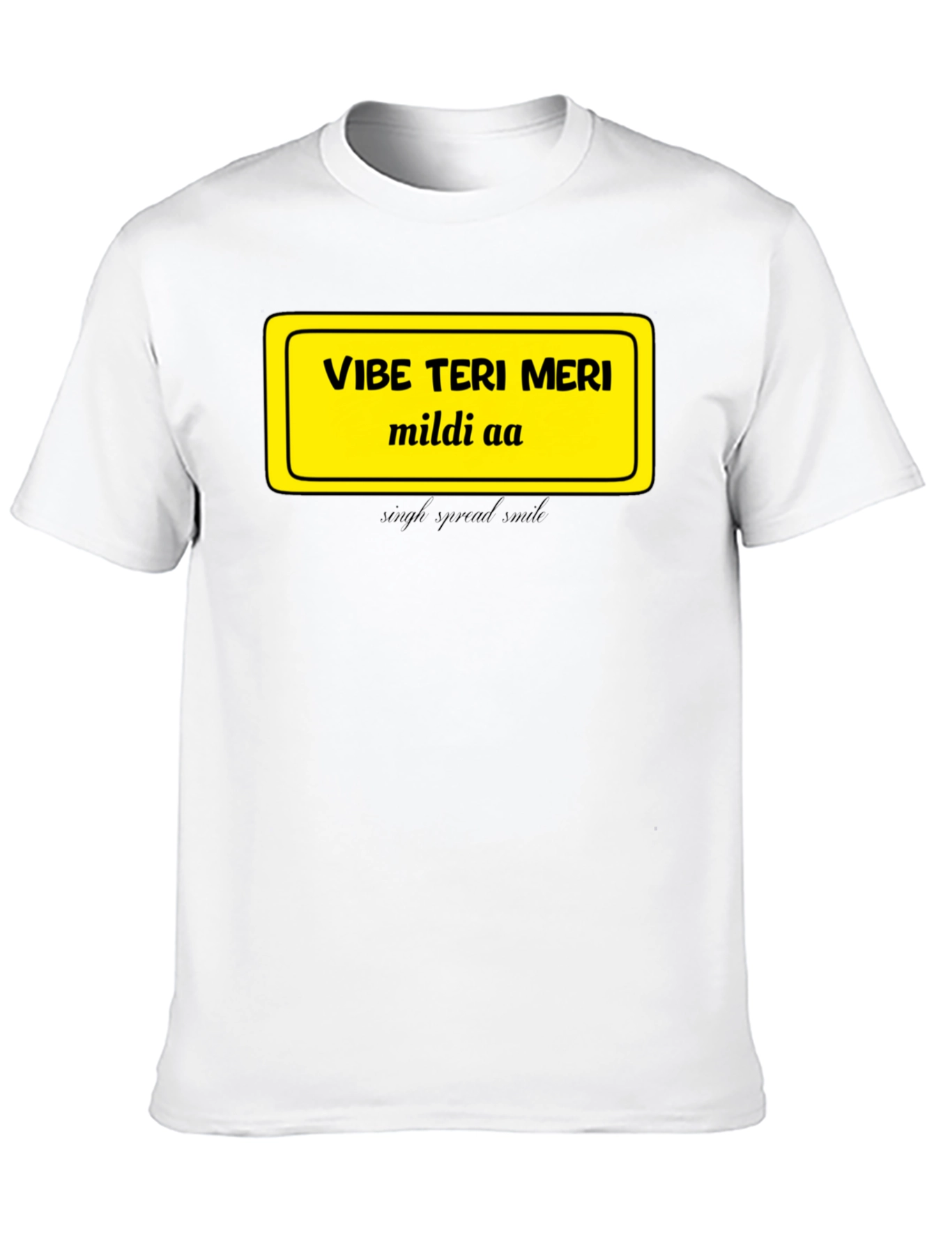 Vibe Teri Meri T-Shirt - Casual Black Tee