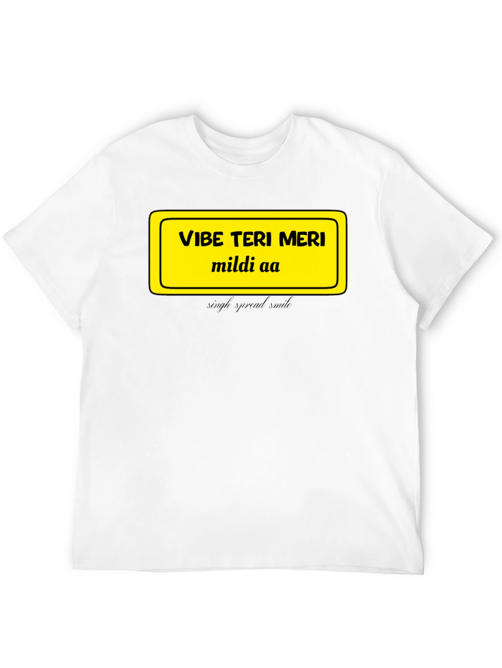 Vibe Teri Meri T-Shirt - Casual Black Tee