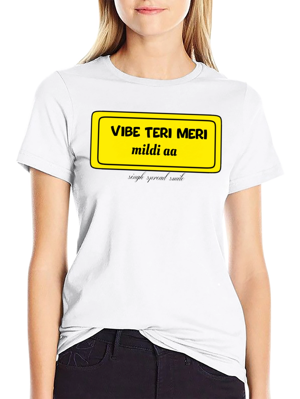Vibe Teri Meri T-Shirt - Casual Black Tee