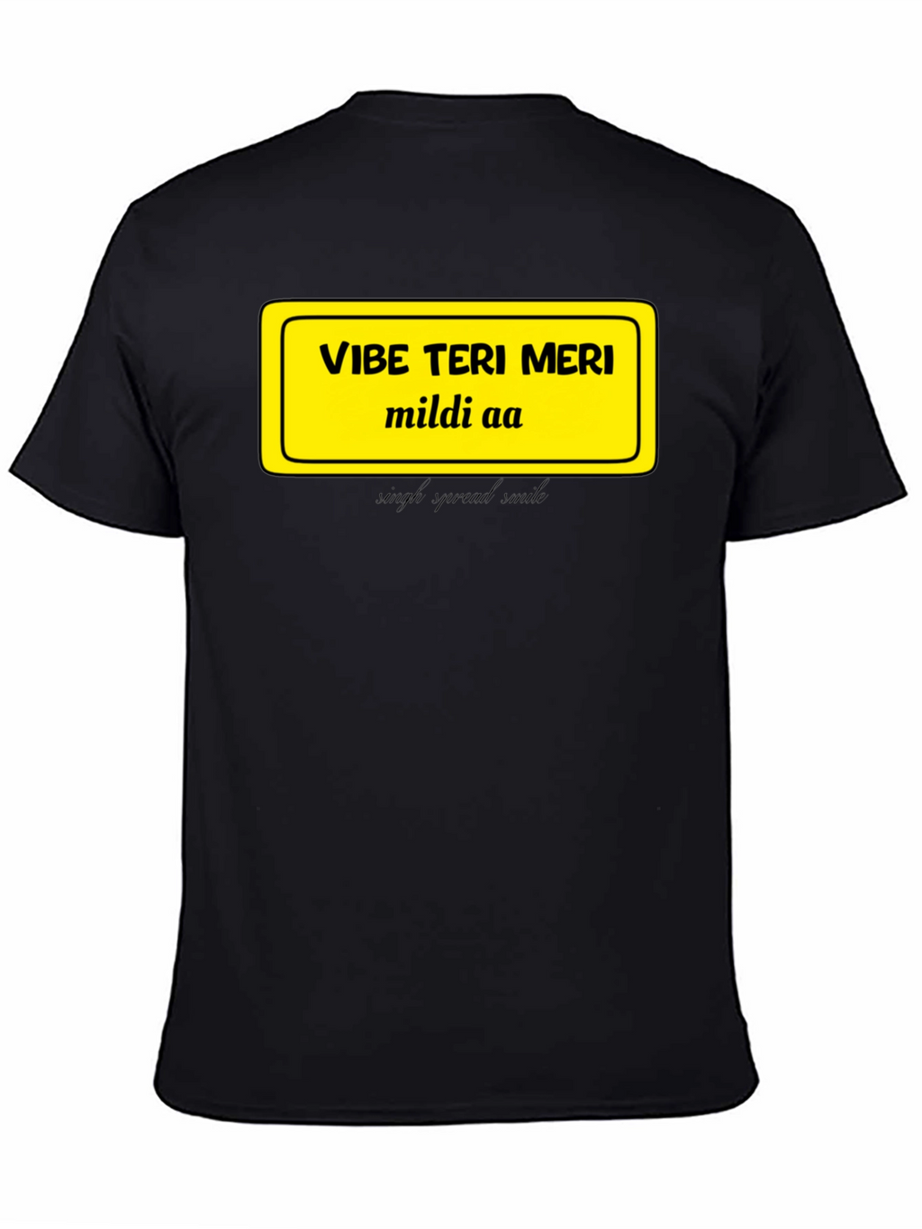 Vibe Teri Meri T-Shirt - Casual Black Tee