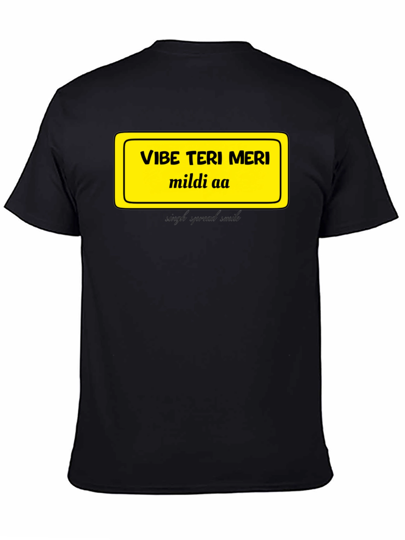Vibe Teri Meri T-Shirt - Casual Black Tee