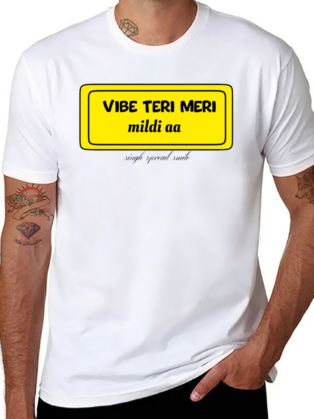 Vibe Teri Meri T-Shirt - Casual Black Tee