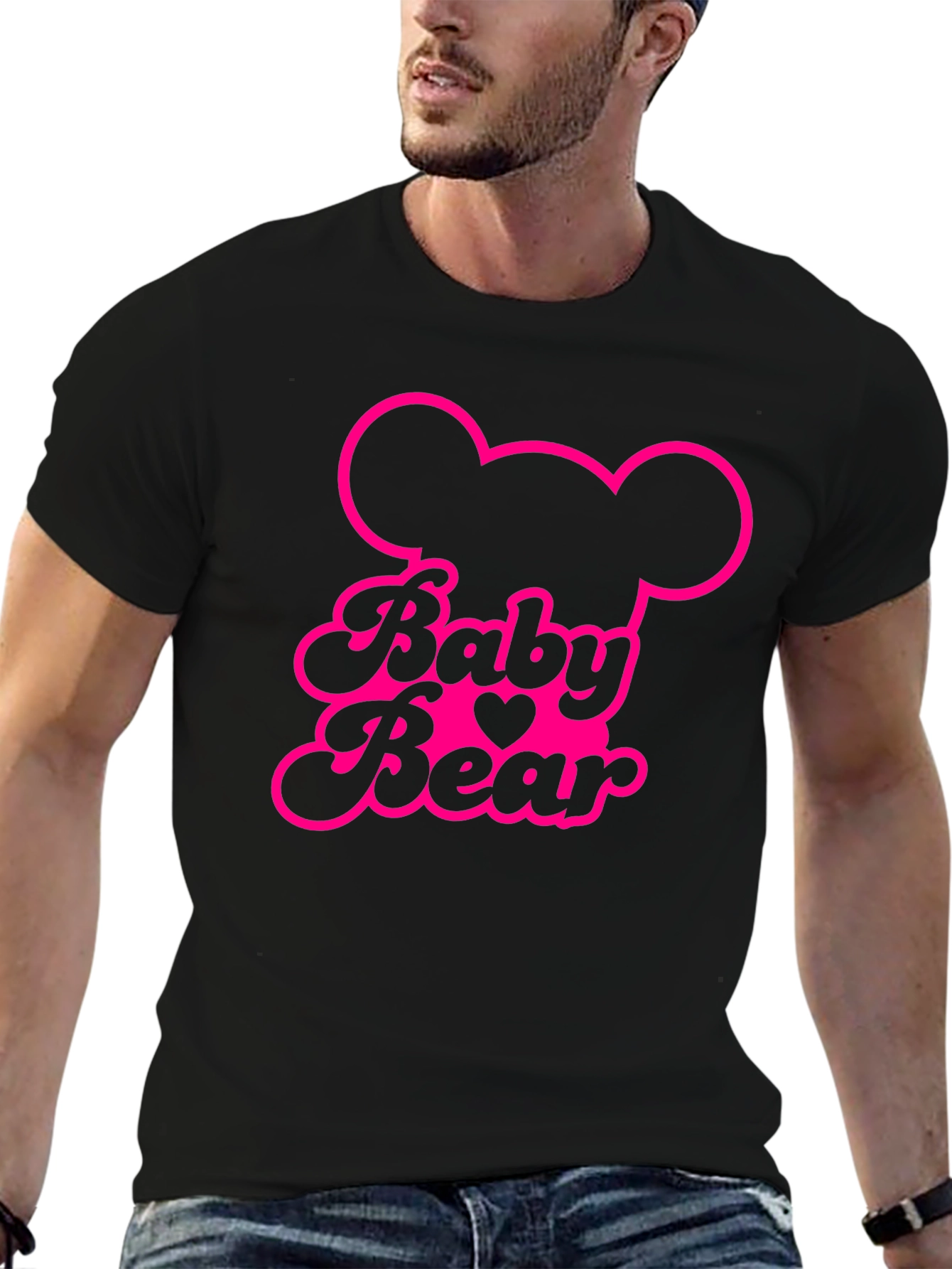 Baby Bear Graphic Tee - Pink Print