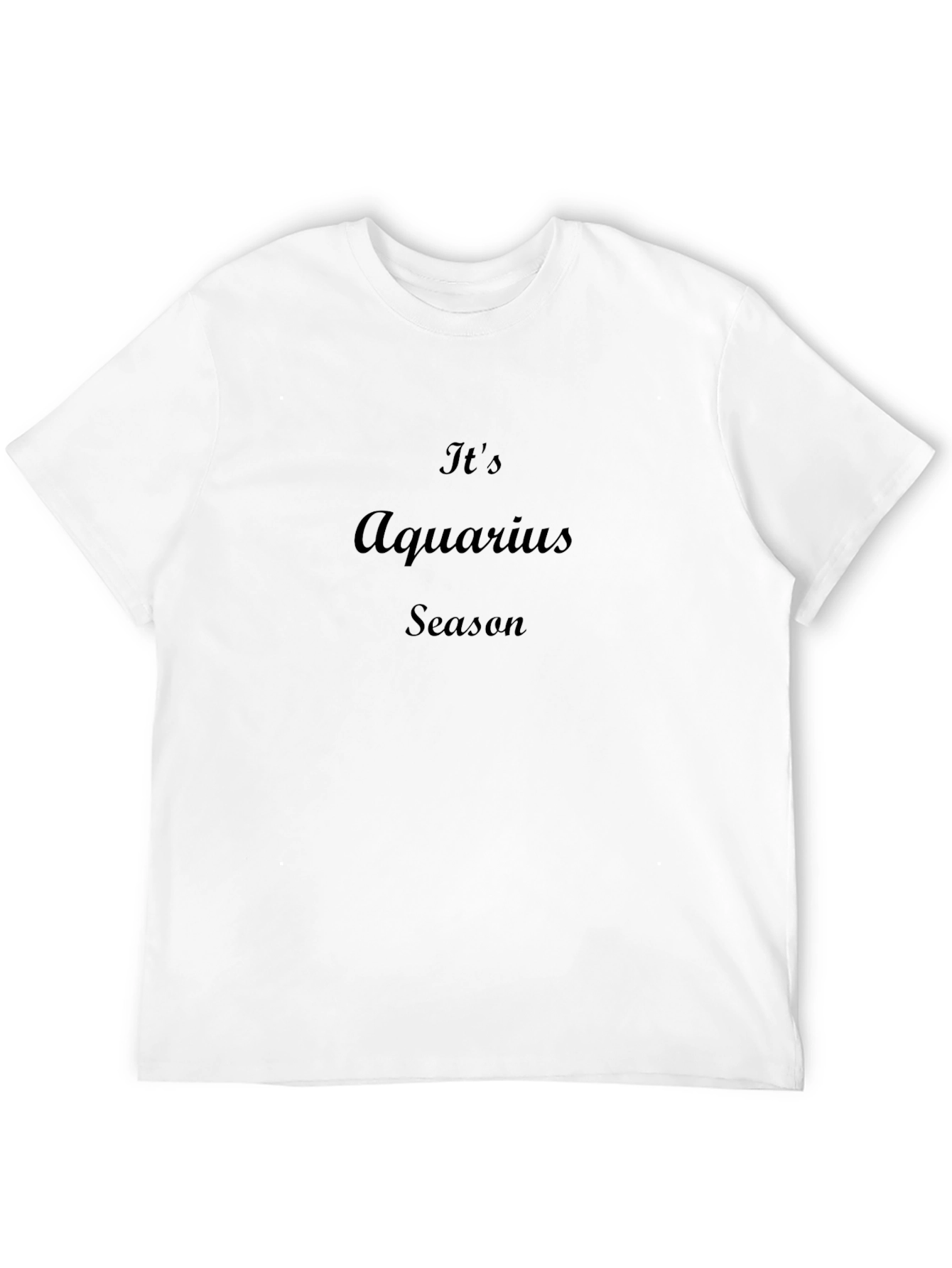 Aquarius Season Black T-Shirt