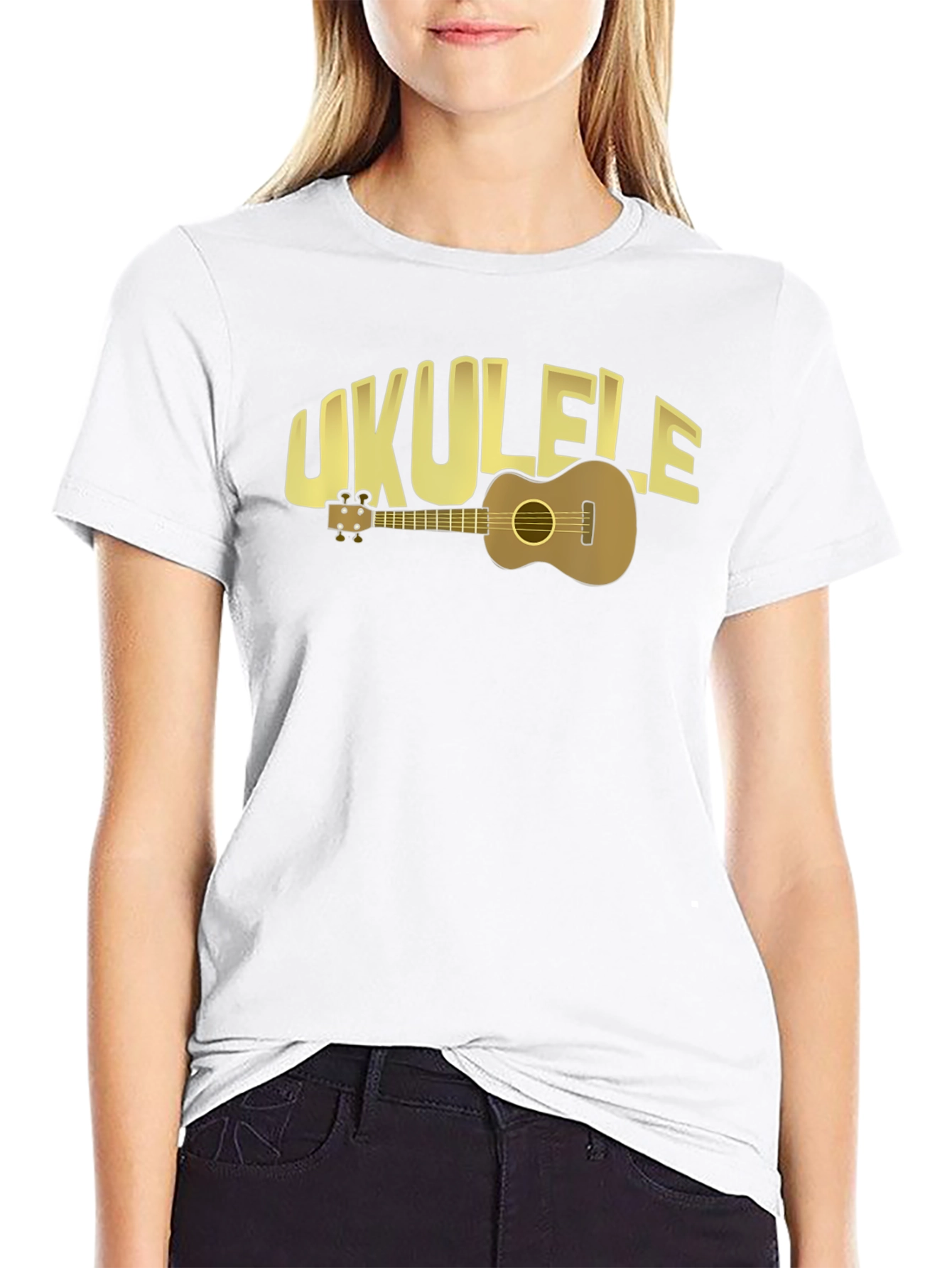 Ukulele Graphic T-Shirt - Music Lover Tee
