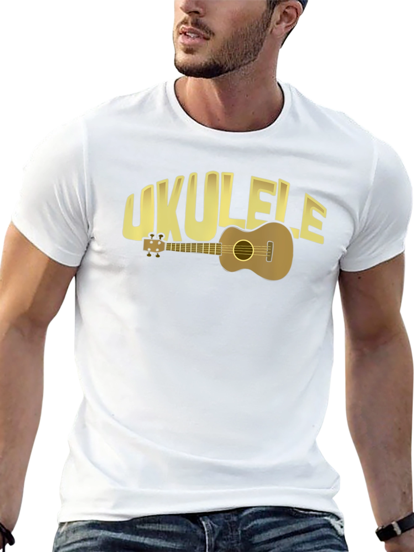 Ukulele Graphic T-Shirt - Music Lover Tee