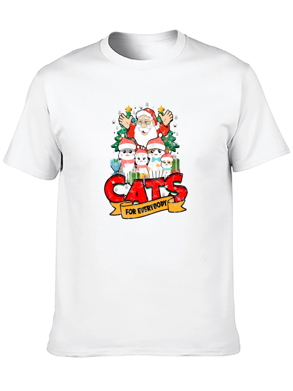 Cats for Everybody Christmas T-Shirt