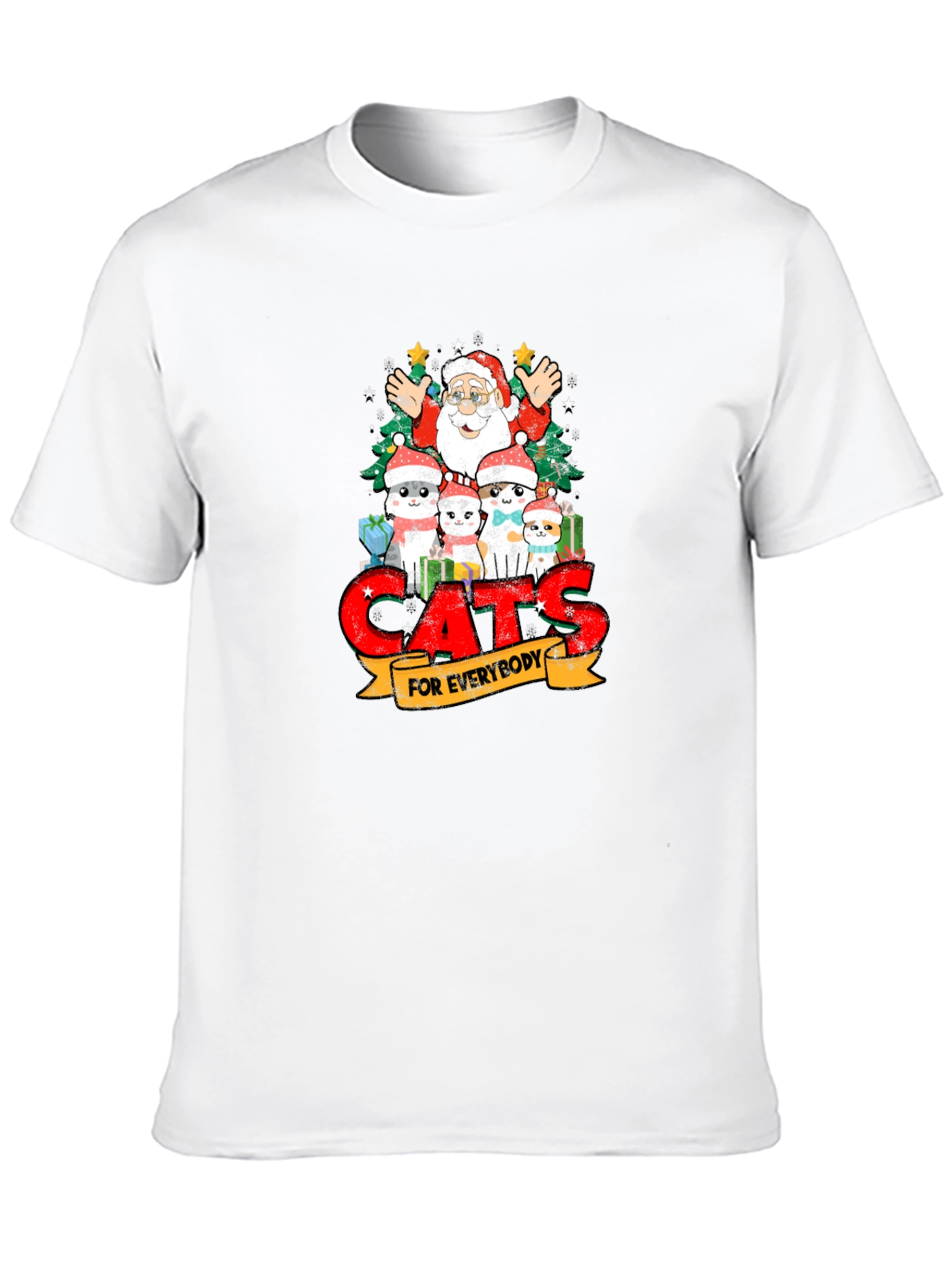 Cats for Everybody Christmas T-Shirt