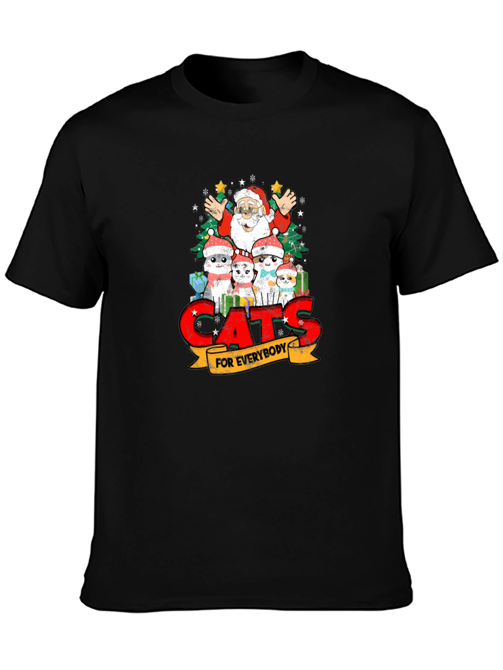 Cats for Everybody Christmas T-Shirt