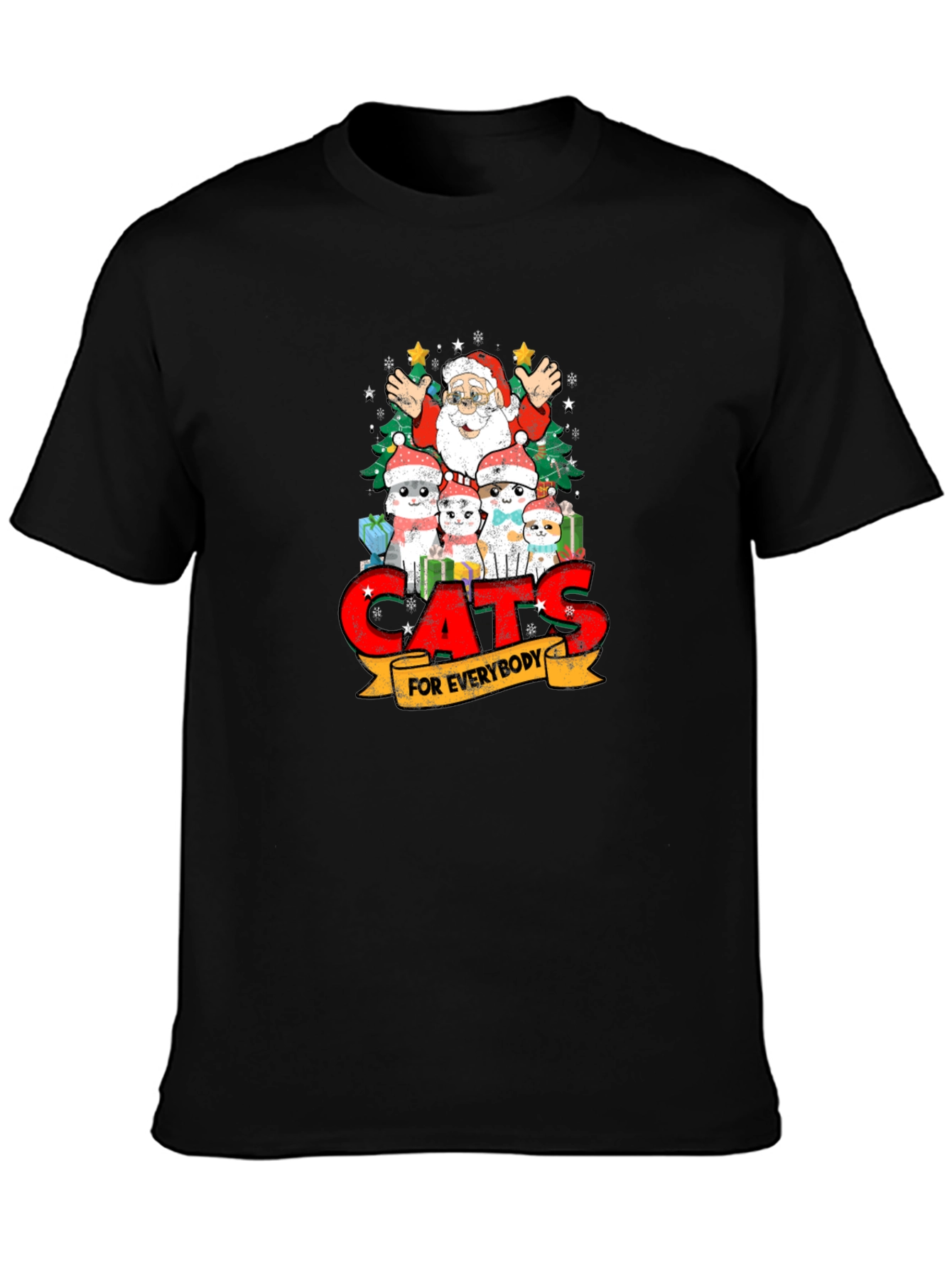 Cats for Everybody Christmas T-Shirt