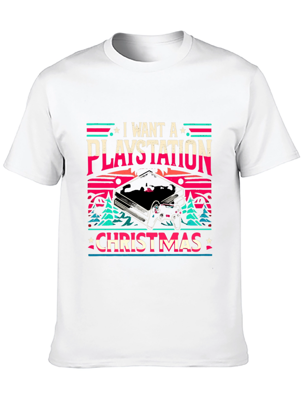 I Want A Playstation Christmas T-Shirt