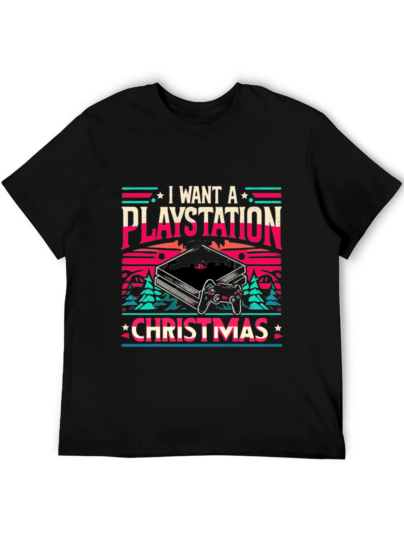 I Want A Playstation Christmas T-Shirt